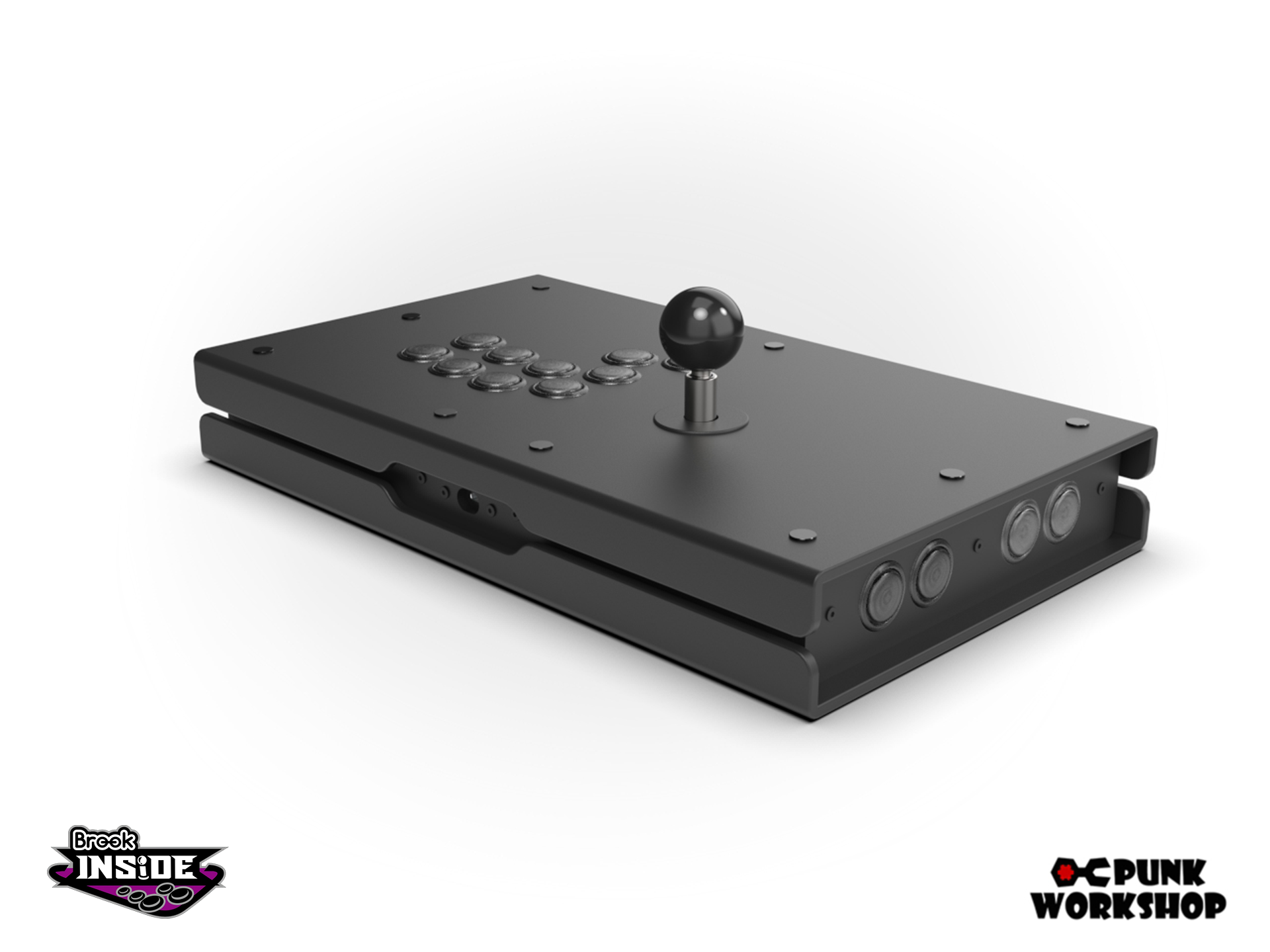 Punk Workshop Mini HitBox Controller With Brook Wingman FGC