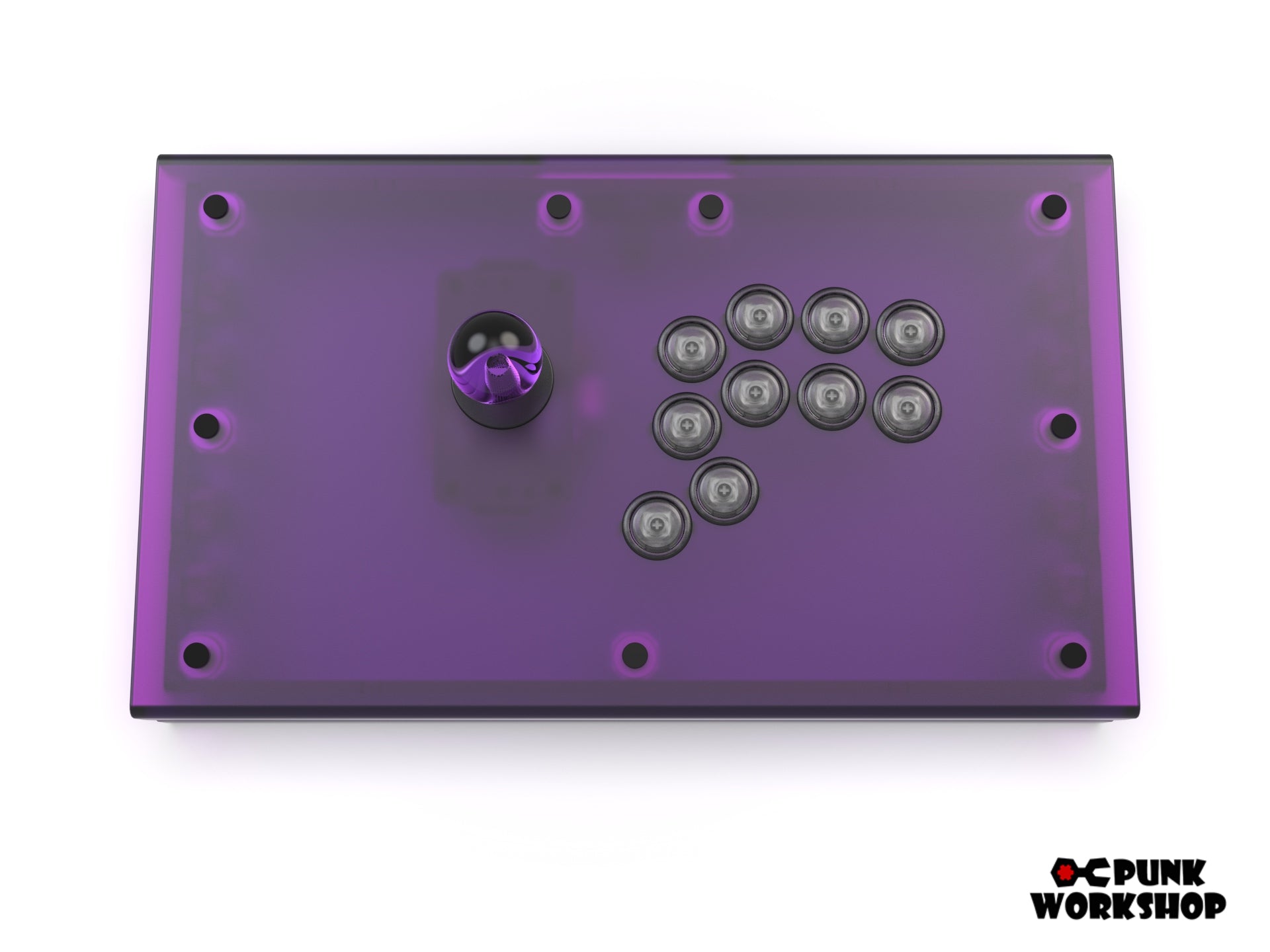 PWS FightStick Transparent (PKB) (PS5/PS4/Switch/PC)