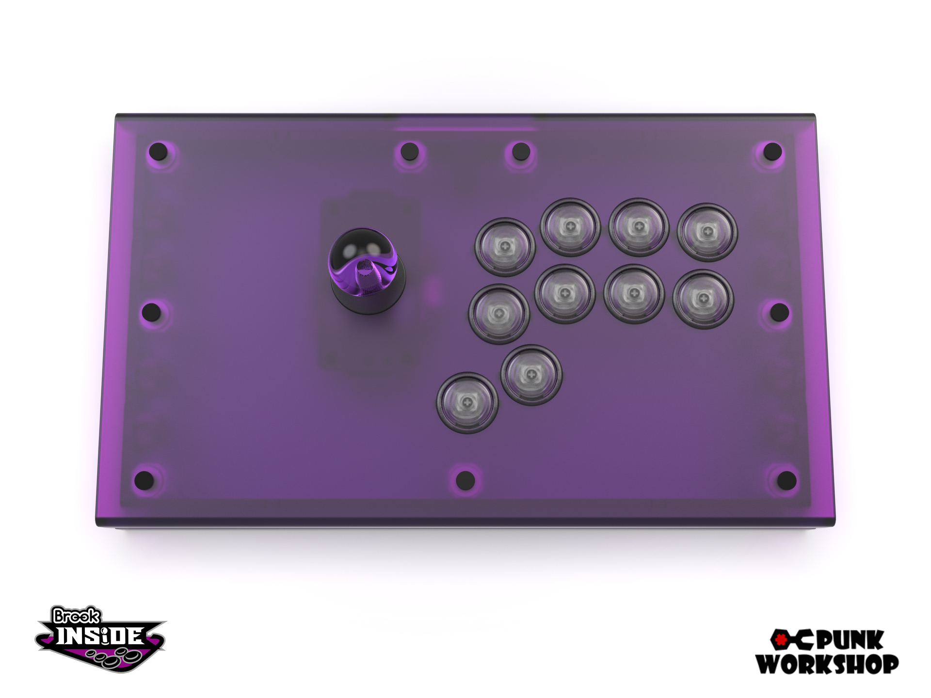 PWS FightStick Transparent (Brook PS5/PS4/PS3/Switch/PC)