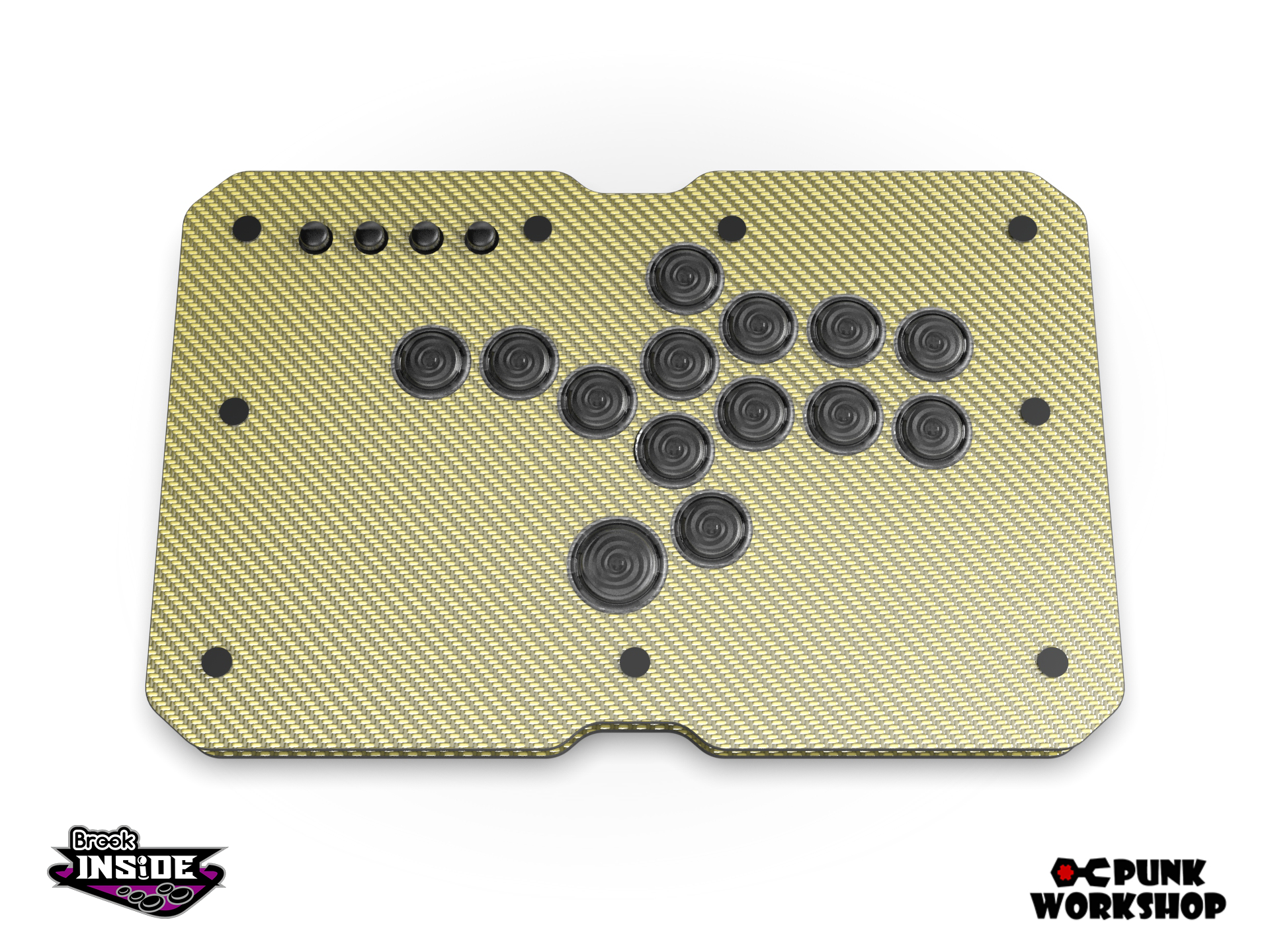 Leverless M Carbon Fiber (Brook PS5/PS4/PS3/Switch/PC)