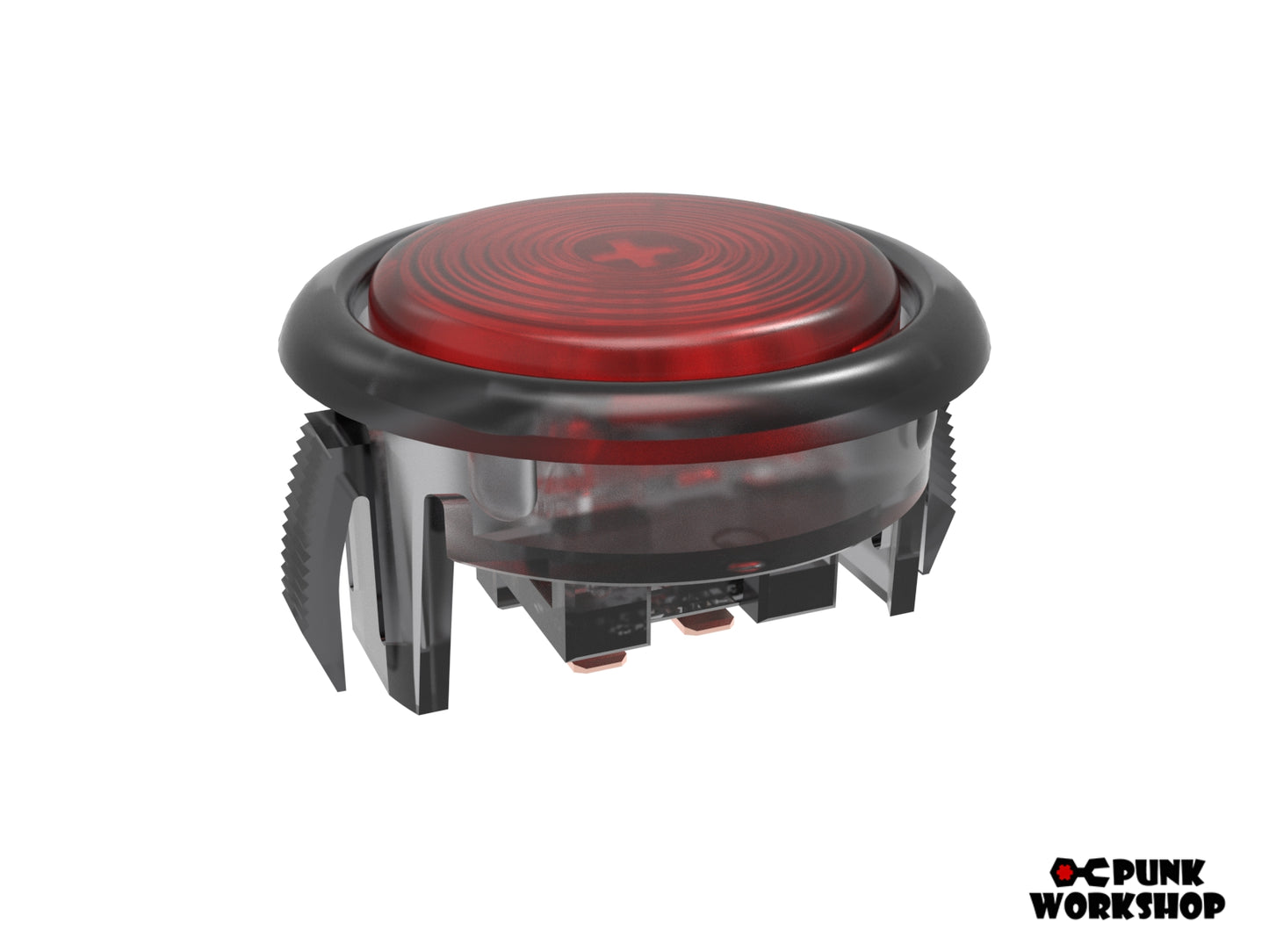 red cap, black base on a v1 button 30mm