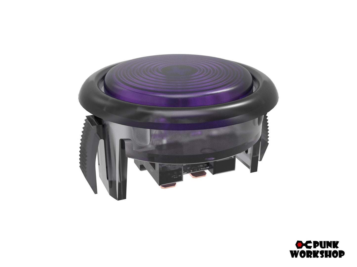 purple cap, black base on a v2 button 30mm