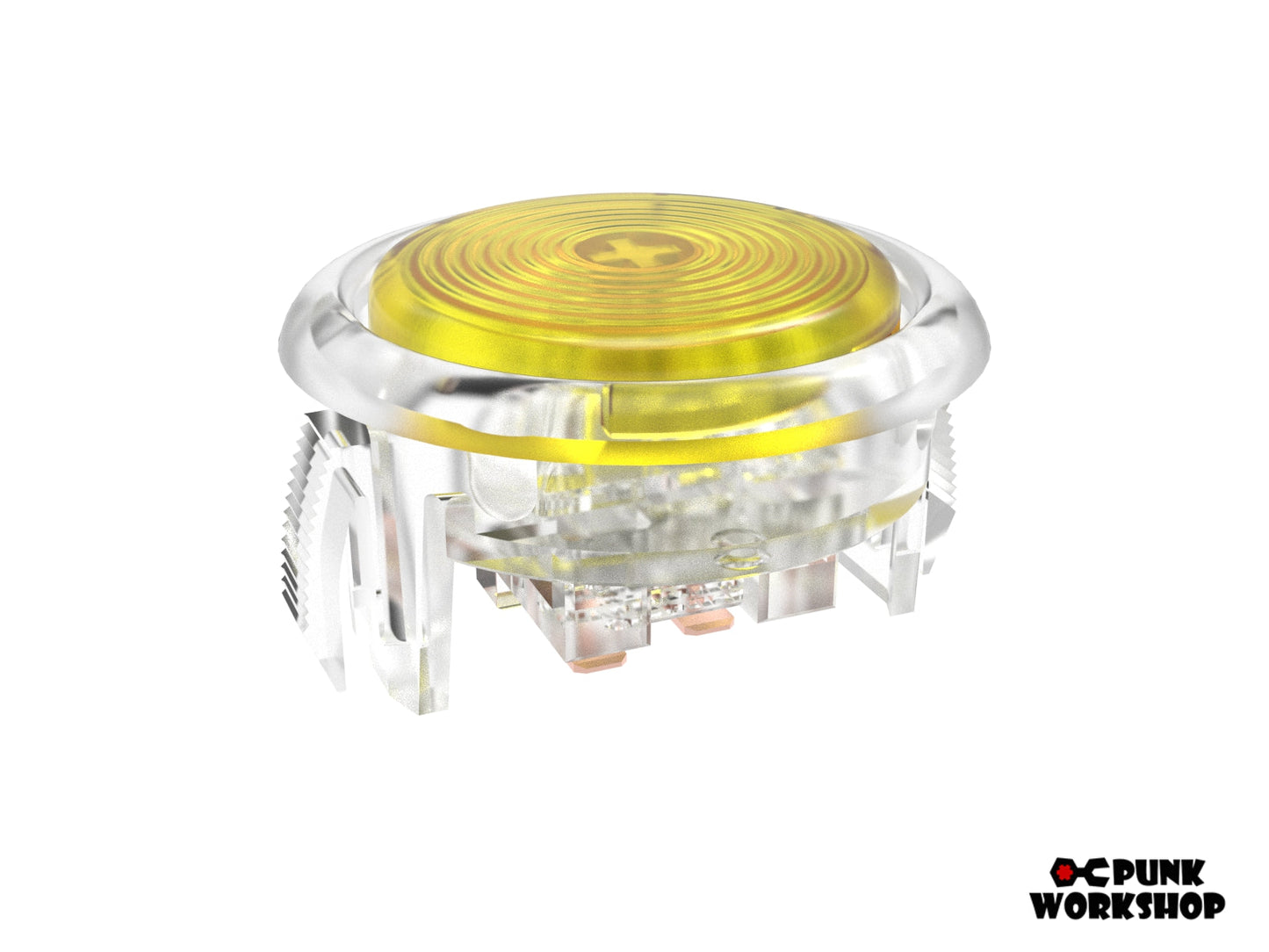 yellow cap, white base on a v2 button 30mm