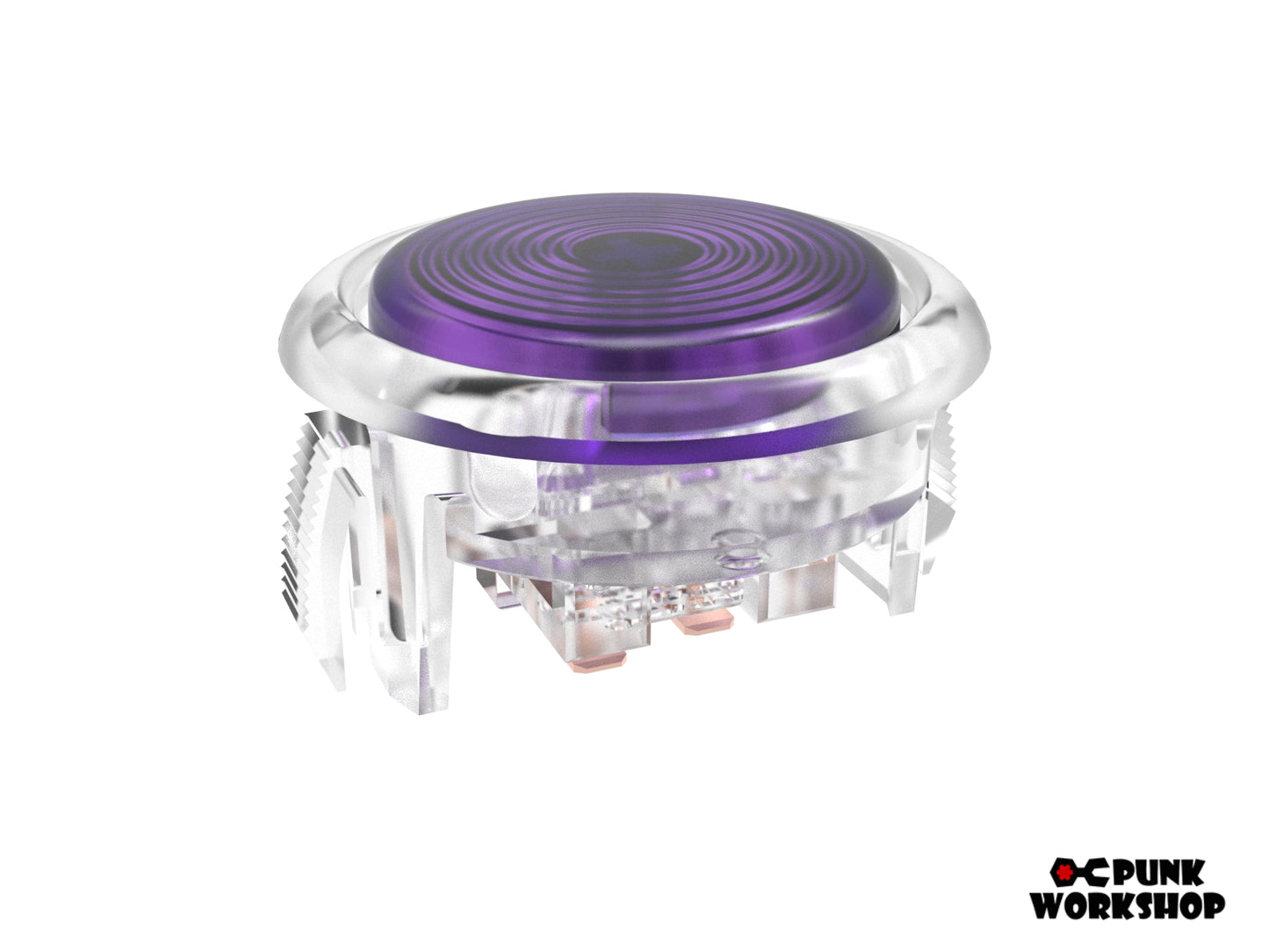 purple cap and white base for v1 button 30 mm