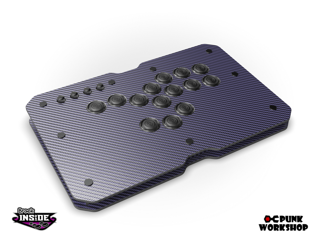 Leverless M Carbon Fiber (Brook PS5/PS4/PS3/Switch/PC)
