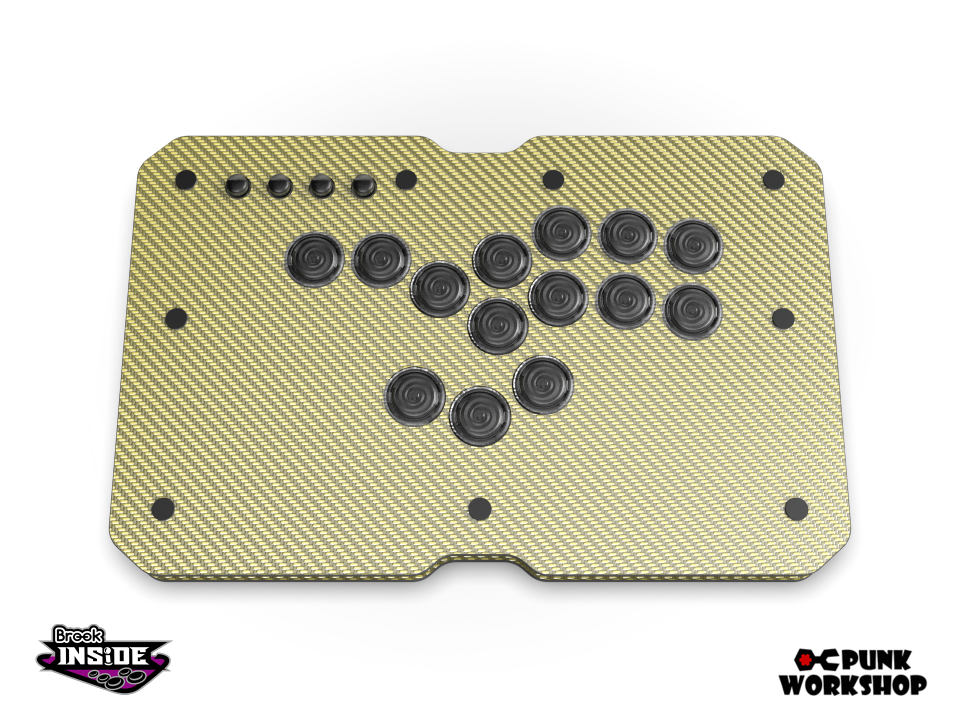 Leverless M Carbon Fiber (Brook PS5/PS4/PS3/Switch/PC)